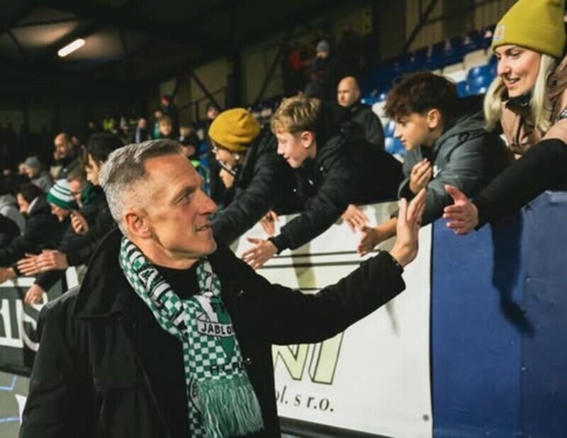 Trenér Kozel po zápasu, foto z FB FK Jablonec